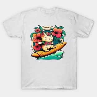 Kawaii Surf Kitty 2.0 T-Shirt